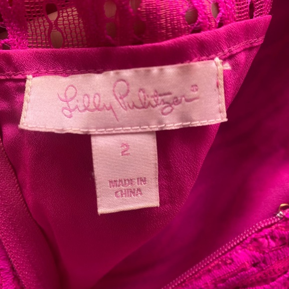 Lilly Pulitzer Pink Lace Dress - Picture 5 of 7